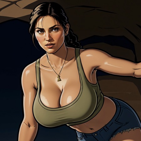 2dcg adventure ai cg Lara Croft